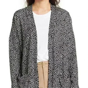Sanctuary Open Front Jersey Cardigan in Mystic Spots Size Large NWOT